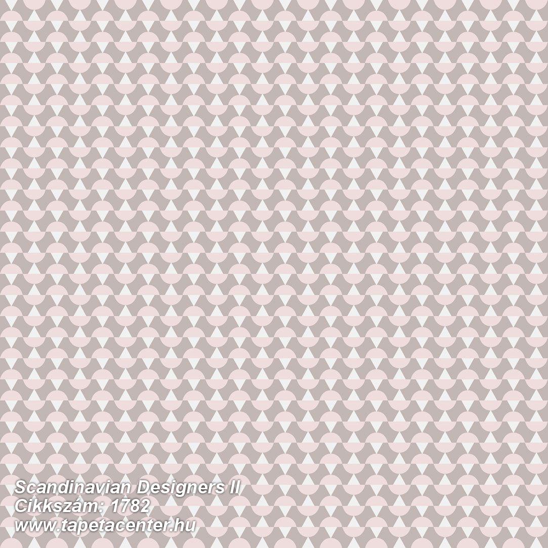 Absztrakt,geometriai mintás,rajzolt,retro,fehér,lila,pink-rózsaszín,lemosható,vlies tapéta 